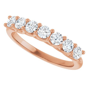 14K Yellow Gold 1/10 CTW Natural Diamond Anniversary Band - Elegant Design