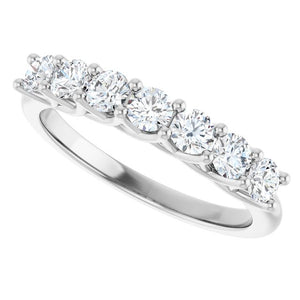 14K Yellow Gold 1/10 CTW Natural Diamond Anniversary Band - Elegant Design