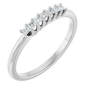 14K Yellow Gold 1/10 CTW Natural Diamond Anniversary Band - Elegant Design