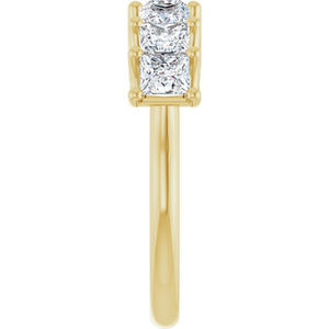 14K Yellow Gold 1/10 CTW Natural Diamond Anniversary Band - Elegant Design