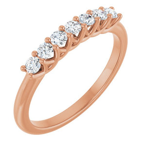 14K Yellow Gold 1/10 CTW Natural Diamond Anniversary Band - Elegant Design