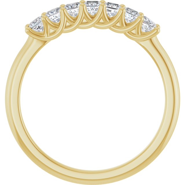 14K Yellow Gold, 1/10 CTW Natural Diamond Anniversary Band - Elegant Design