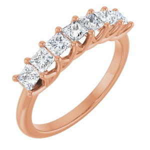 14K Yellow Gold 1/10 CTW Natural Diamond Anniversary Band - Elegant Design