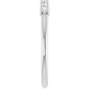 14K Yellow Gold 1/10 CTW Natural Diamond Anniversary Band - Elegant Design