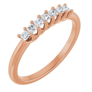 14K Yellow Gold 1/10 CTW Natural Diamond Anniversary Band - Elegant Design