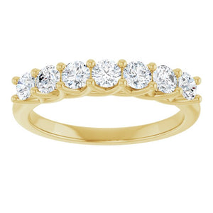 14K Yellow Gold 1/10 CTW Natural Diamond Anniversary Band - Elegant Design