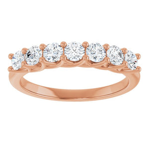 14K Yellow Gold 1/10 CTW Natural Diamond Anniversary Band - Elegant Design