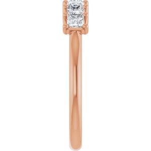 14K Yellow Gold 1/10 CTW Natural Diamond Anniversary Band - Elegant Design