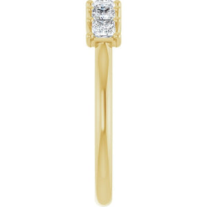14K Yellow Gold 1/10 CTW Natural Diamond Anniversary Band - Elegant Design
