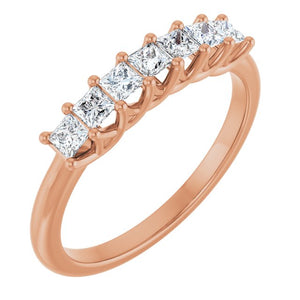 14K Yellow Gold 1/10 CTW Natural Diamond Anniversary Band - Elegant Design