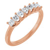 14K Yellow Gold, 1/10 CTW Natural Diamond Anniversary Band - Elegant Design