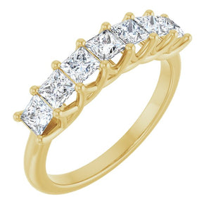 14K Yellow Gold 1/10 CTW Natural Diamond Anniversary Band - Elegant Design