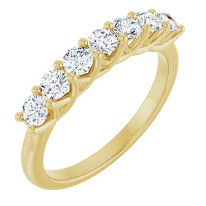 14K Yellow Gold 1/10 CTW Natural Diamond Anniversary Band - Elegant Design