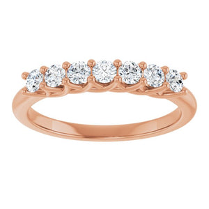 14K Yellow Gold 1/10 CTW Natural Diamond Anniversary Band - Elegant Design