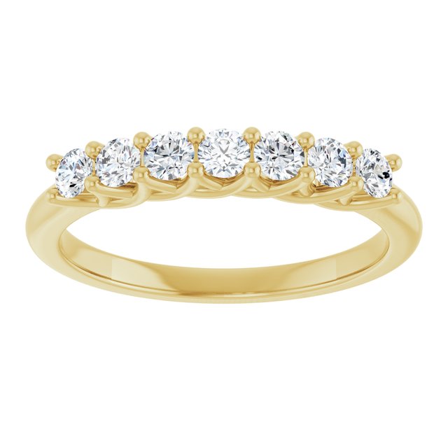 14K Yellow 1/10 CTW Natural Diamond Anniversary Band