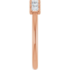 14K Yellow Gold 1/10 CTW Natural Diamond Anniversary Band - Elegant Design