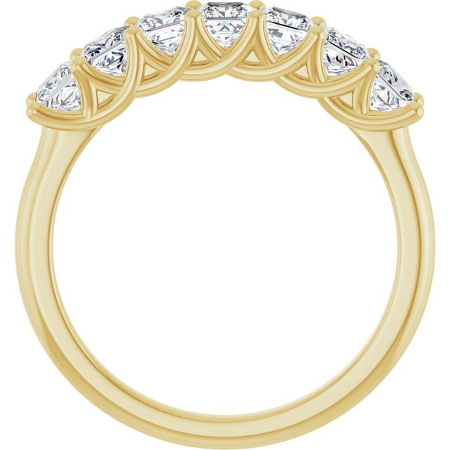 14K Yellow Gold, 1/10 CTW Natural Diamond Anniversary Band - Elegant Design