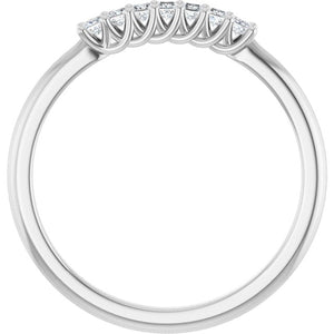 14K Yellow Gold 1/10 CTW Natural Diamond Anniversary Band - Elegant Design