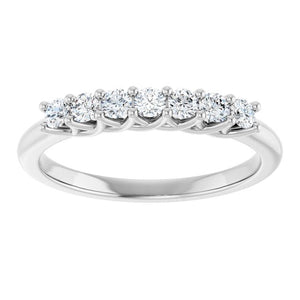 14K Yellow Gold 1/10 CTW Natural Diamond Anniversary Band - Elegant Design