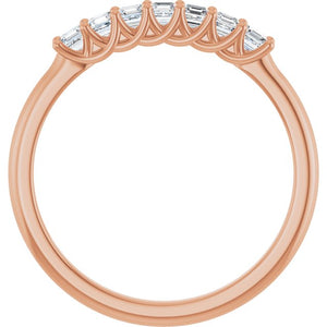 14K Yellow Gold 1/10 CTW Natural Diamond Anniversary Band - Elegant Design