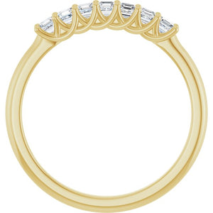 14K Yellow Gold 1/10 CTW Natural Diamond Anniversary Band - Elegant Design