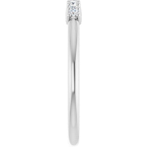 14K Yellow Gold 1/10 CTW Natural Diamond Anniversary Band - Elegant Design