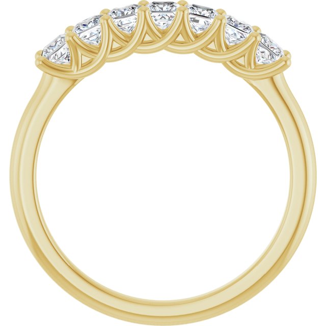 14K Yellow Gold, 1/10 CTW Natural Diamond Anniversary Band - Elegant Design