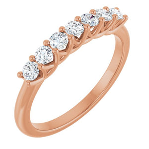 14K Yellow Gold 1/10 CTW Natural Diamond Anniversary Band - Elegant Design