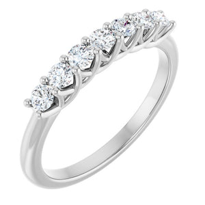 14K Yellow Gold 1/10 CTW Natural Diamond Anniversary Band - Elegant Design