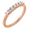 14K Yellow Gold, 1/10 CTW Natural Diamond Anniversary Band - Elegant Design