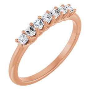 14K Yellow Gold 1/10 CTW Natural Diamond Anniversary Band - Elegant Design
