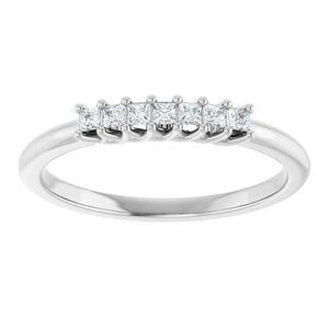14K Yellow Gold 1/10 CTW Natural Diamond Anniversary Band - Elegant Design