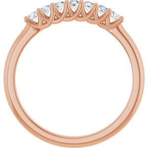 14K Yellow Gold 1/10 CTW Natural Diamond Anniversary Band - Elegant Design