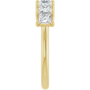 14K Yellow Gold 1/10 CTW Natural Diamond Anniversary Band - Elegant Design