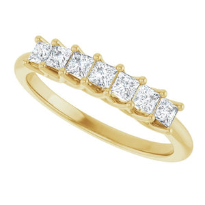 14K Yellow Gold 1/10 CTW Natural Diamond Anniversary Band - Elegant Design