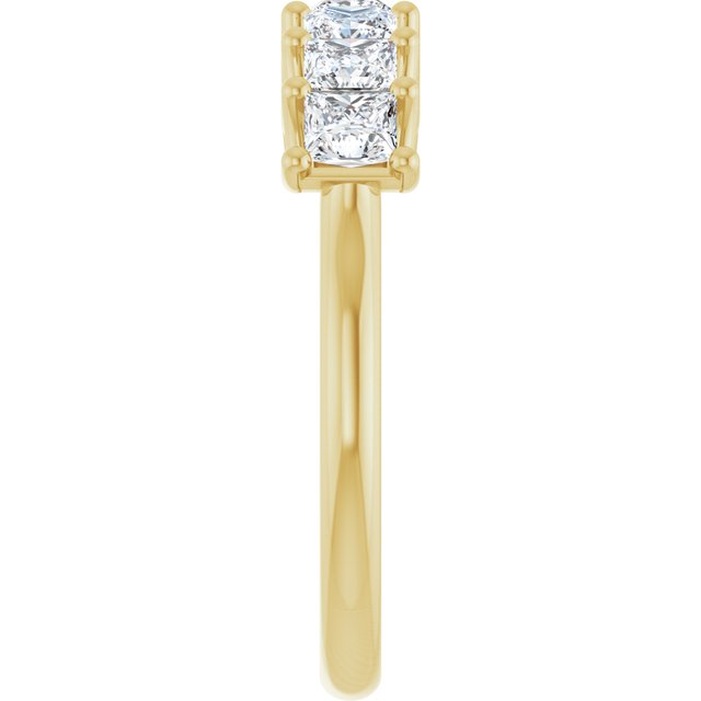 14K Yellow Gold, 1/10 CTW Natural Diamond Anniversary Band - Elegant Design