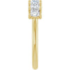 14K Yellow Gold, 1/10 CTW Natural Diamond Anniversary Band - Elegant Design