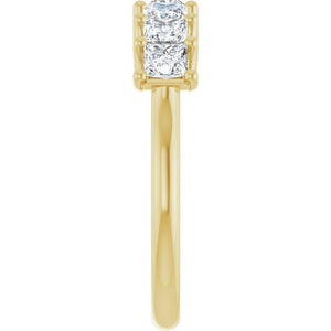 14K Yellow Gold 1/10 CTW Natural Diamond Anniversary Band - Elegant Design