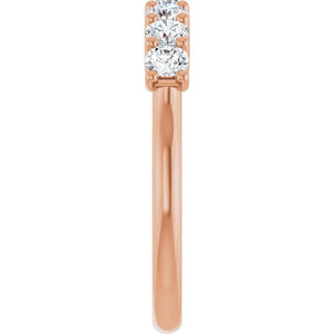 14K Yellow Gold 1/10 CTW Natural Diamond Anniversary Band - Elegant Design