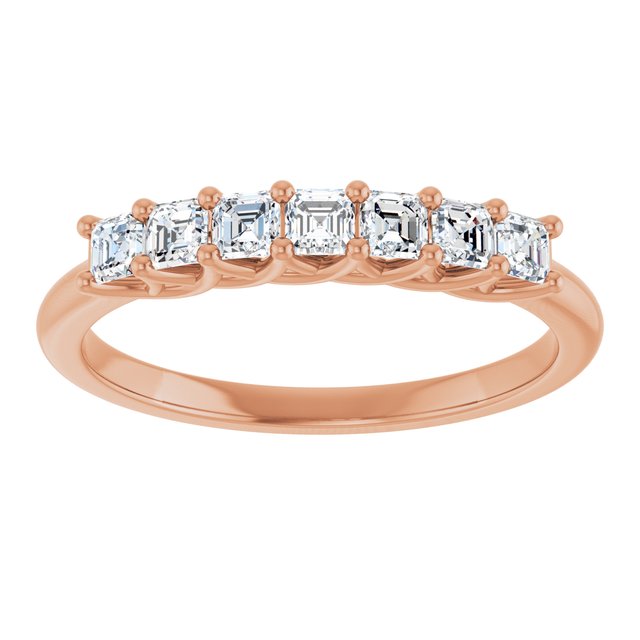 14K Yellow Gold, 1/10 CTW Natural Diamond Anniversary Band - Elegant Design