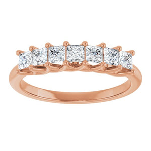 14K Yellow Gold 1/10 CTW Natural Diamond Anniversary Band - Elegant Design