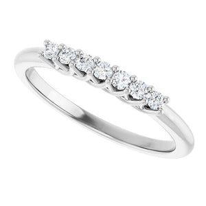 14K Yellow Gold 1/10 CTW Natural Diamond Anniversary Band - Elegant Design