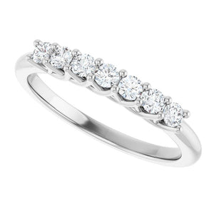 14K Yellow Gold 1/10 CTW Natural Diamond Anniversary Band - Elegant Design