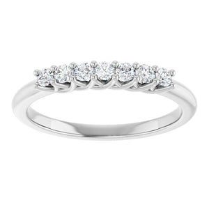 14K Yellow Gold 1/10 CTW Natural Diamond Anniversary Band - Elegant Design