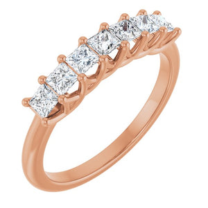 14K Yellow Gold 1/10 CTW Natural Diamond Anniversary Band - Elegant Design