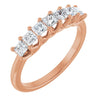 14K Yellow Gold, 1/10 CTW Natural Diamond Anniversary Band - Elegant Design