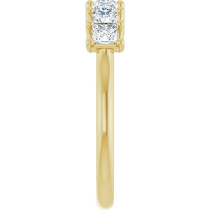 14K Yellow Gold 1/10 CTW Natural Diamond Anniversary Band - Elegant Design