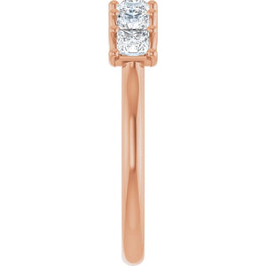 14K Yellow Gold 1/10 CTW Natural Diamond Anniversary Band - Elegant Design