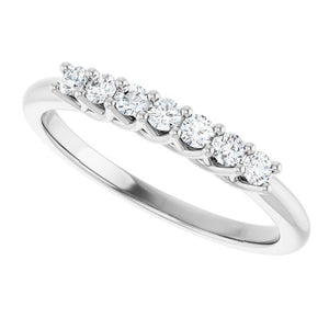 14K Yellow Gold 1/10 CTW Natural Diamond Anniversary Band - Elegant Design