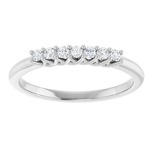 14K Yellow Gold 1/10 CTW Natural Diamond Anniversary Band - Elegant Design